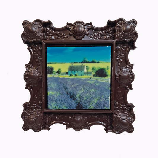 Edible Chocolate Lavender Field Art Gluten Free