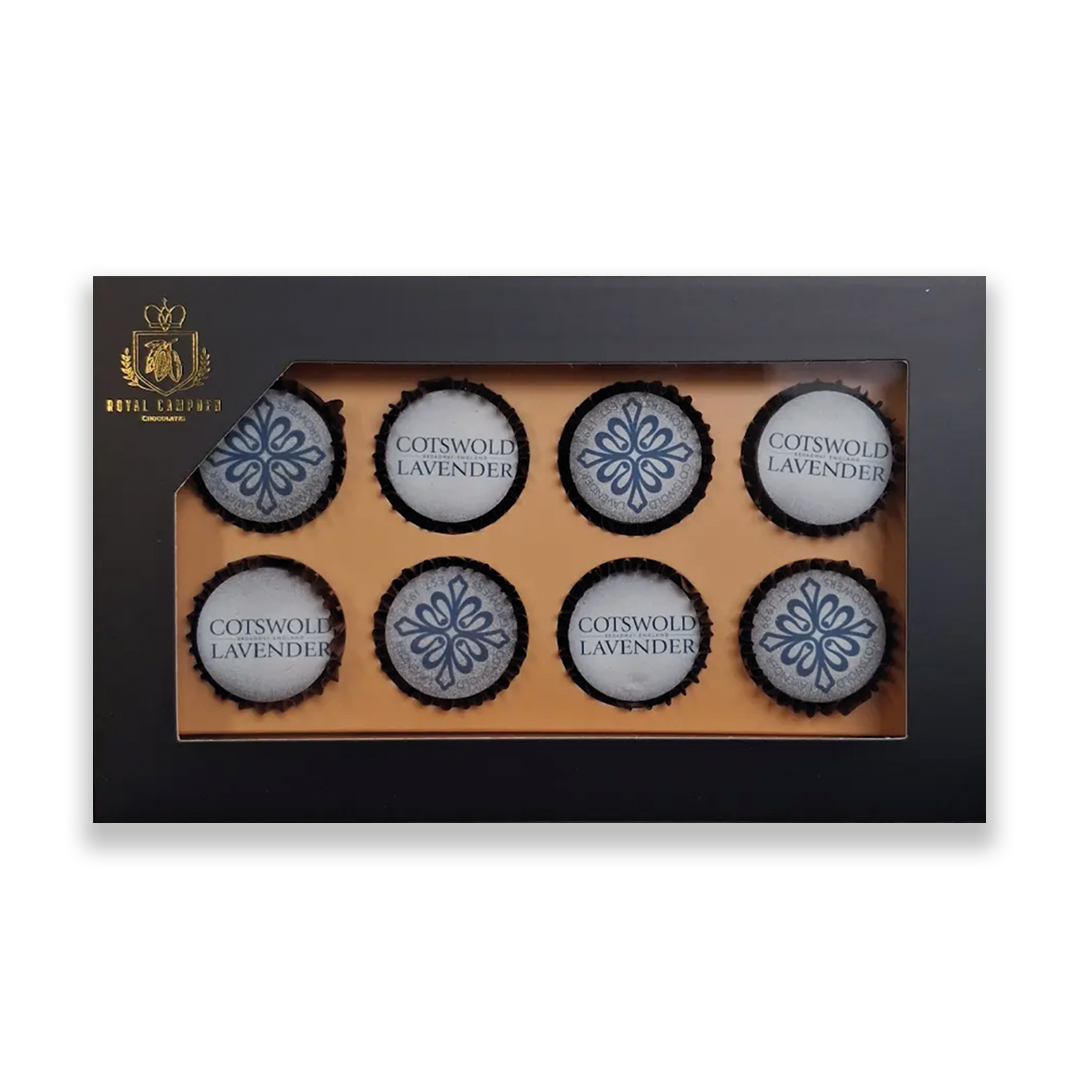 Handmade Premium Dark Chocolates with lavender ganache