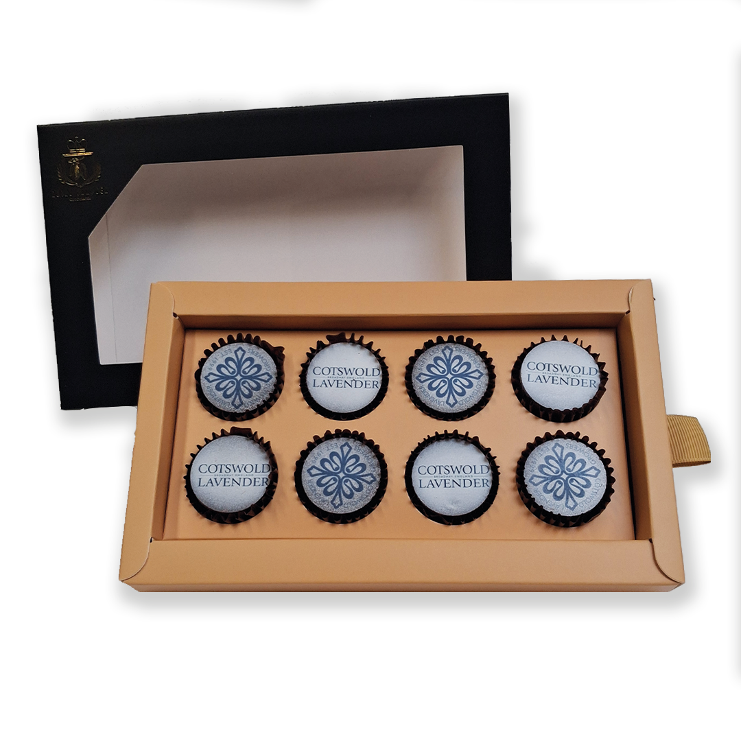 Handmade Premium Dark Chocolates with lavender ganache